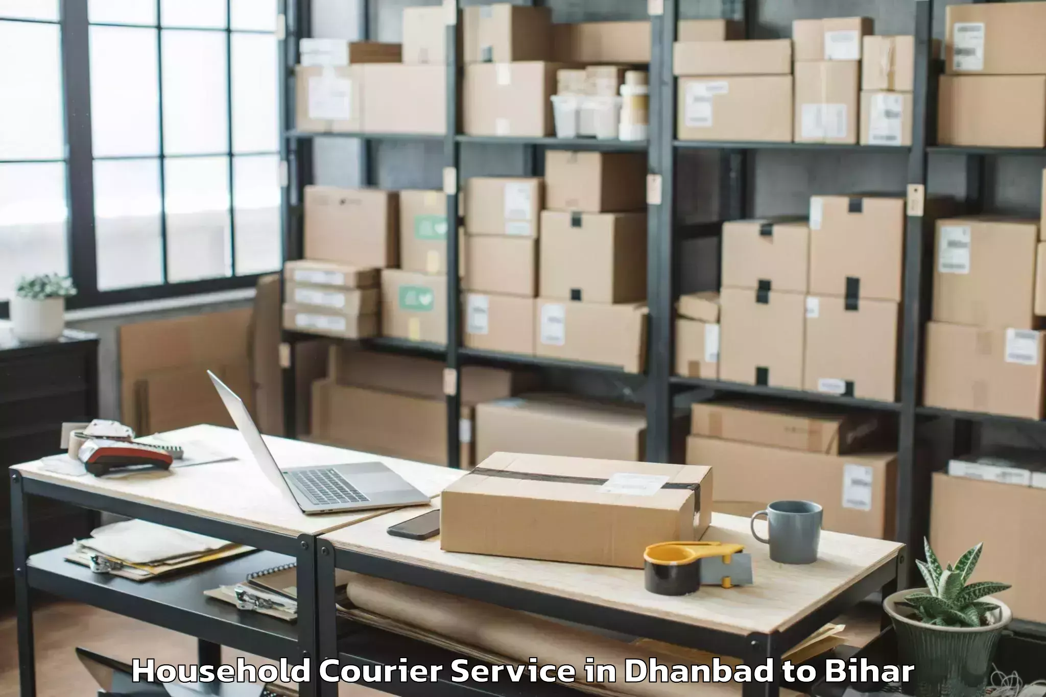 Reliable Dhanbad to Rusera Household Courier